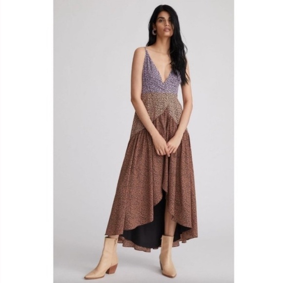 Anthropologie Dresses & Skirts - Anthropologie Hutch Contrast Floral Wrap Midi Dress, Size 1X